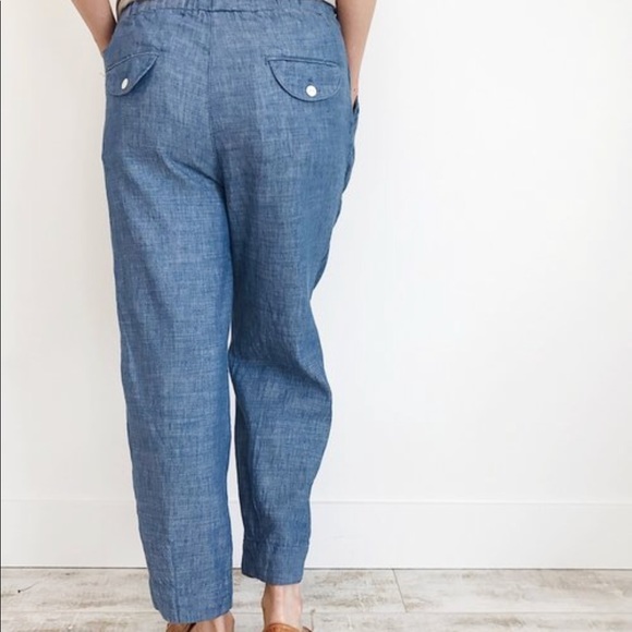 PRICE FIRM!💘 Free people everyday chambray pants - Picture 4 of 8